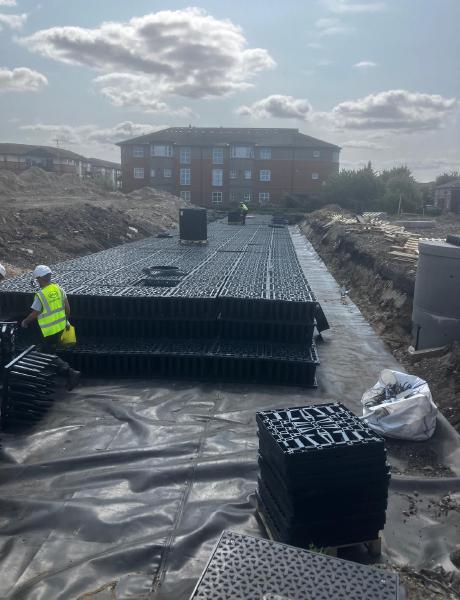 Groundworks and road construction project in Tyne and Wear